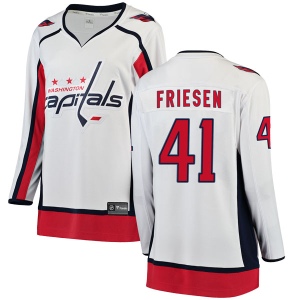 Women's Jeff Friesen Washington Capitals Breakaway Away Jersey - White