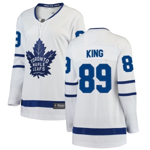 Women's Jeff King Toronto Maple Leafs Breakaway Away Jersey - White