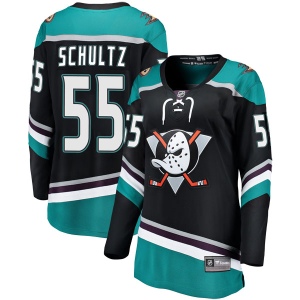 Women's Jeff Schultz Anaheim Ducks Breakaway Alternate Jersey - Black