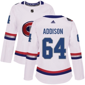 Women's Jeremiah Addison Montreal Canadiens Authentic 2017 100 Classic Jersey - White