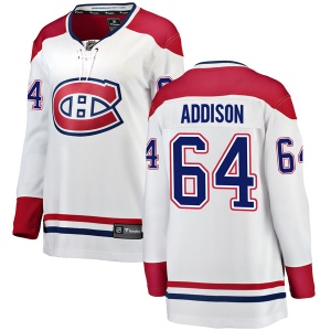 Women's Jeremiah Addison Montreal Canadiens Breakaway Away Jersey - White