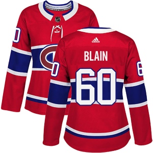 Women's Jeremie Blain Montreal Canadiens Authentic Home Jersey - Red