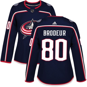 Women's Jeremy Brodeur Columbus Blue Jackets Authentic Home Jersey - Navy