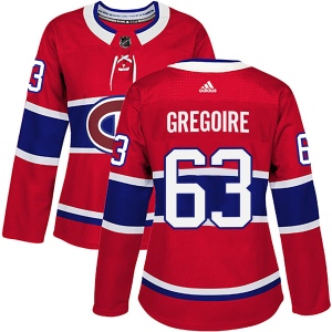 Women's Jeremy Gregoire Montreal Canadiens Authentic Home Jersey - Red