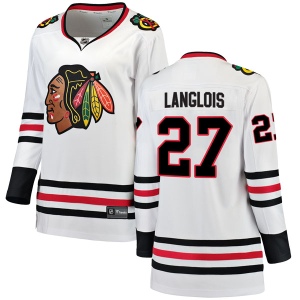 Women's Jeremy Langlois Chicago Blackhawks Breakaway Away Jersey - White