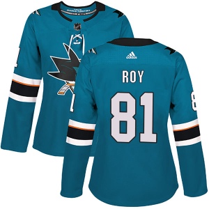 Women's Jeremy Roy San Jose Sharks Authentic Home Jersey - Teal