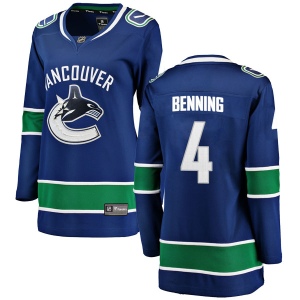 Women's Jim Benning Vancouver Canucks Breakaway Home Jersey - Blue