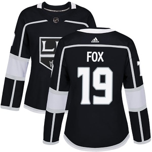 Women's Jim Fox Los Angeles Kings Authentic Home Jersey - Black