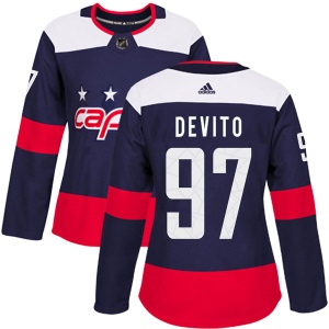 Women's Jimmy Devito Washington Capitals Authentic 2018 Stadium Series Jersey - Navy Blue