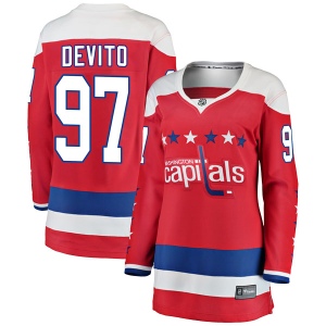 Women's Jimmy Devito Washington Capitals Breakaway Alternate Jersey - Red