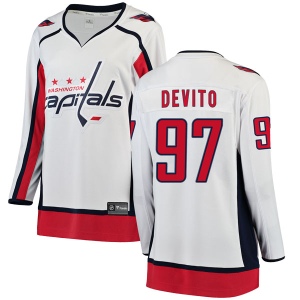 Women's Jimmy Devito Washington Capitals Breakaway Away Jersey - White