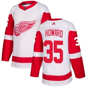 Women's Jimmy Howard Detroit Red Wings Authentic Away Jersey - White