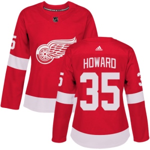 Women's Jimmy Howard Detroit Red Wings Authentic Home Jersey - Red