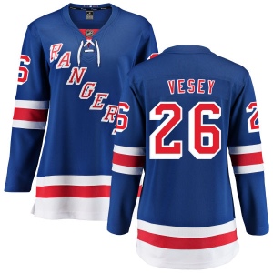 Women's Jimmy Vesey New York Rangers Home Breakaway Jersey - Blue