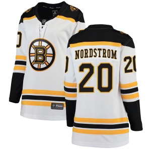 Women's Joakim Nordstrom Boston Bruins Breakaway Away Jersey - White