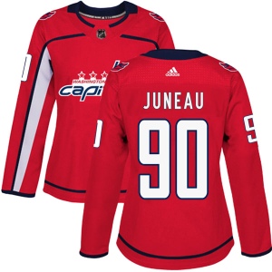 Women's Joe Juneau Washington Capitals Authentic Home Jersey - Red