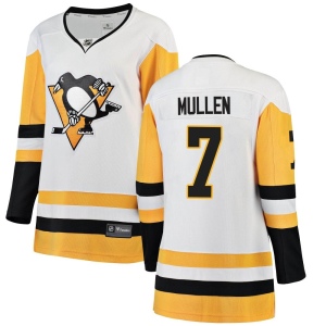 Women's Joe Mullen Pittsburgh Penguins Breakaway Away Jersey - White