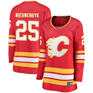 Women's Joe Nieuwendyk Calgary Flames Breakaway Alternate Jersey - Red