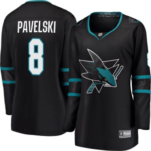 Women's Joe Pavelski San Jose Sharks Breakaway Alternate Jersey - Black