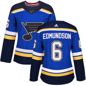 Women's Joel Edmundson St. Louis Blues Authentic Home Jersey - Royal Blue