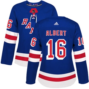 Women's John Albert New York Rangers Authentic Home Jersey - Royal Blue