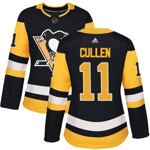 Women's John Cullen Pittsburgh Penguins Authentic Home Jersey - Black