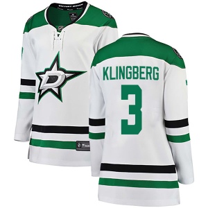 Women's John Klingberg Dallas Stars Breakaway Away Jersey - White