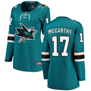 Women's John McCarthy San Jose Sharks Breakaway Home Jersey - Teal