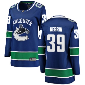 Women's John Negrin Vancouver Canucks Breakaway Home Jersey - Blue