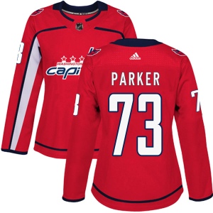 Women's John Parker Washington Capitals Authentic Home Jersey - Red