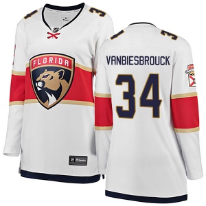 Women's John Vanbiesbrouck Florida Panthers Breakaway Away Jersey - White