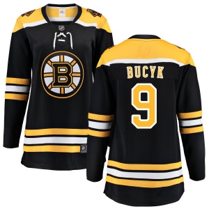 Women's Johnny Bucyk Boston Bruins Home Breakaway Jersey - Black