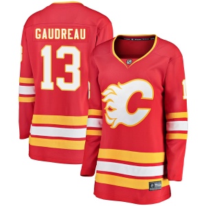 Women's Johnny Gaudreau Calgary Flames Breakaway Alternate Jersey - Red