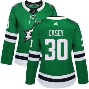 Women's Jon Casey Dallas Stars Authentic Home Jersey - Green