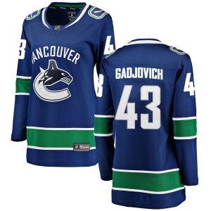 Women's Jonah Gadjovich Vancouver Canucks Breakaway Home Jersey - Blue