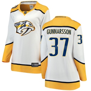 Women's Jonas Gunnarsson Nashville Predators Breakaway Away Jersey - White