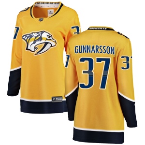 Women's Jonas Gunnarsson Nashville Predators Breakaway Home Jersey - Yellow