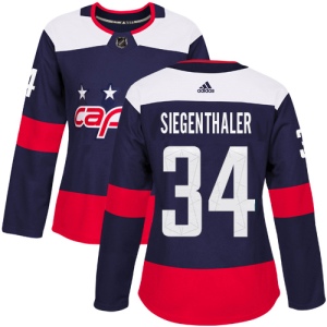 Women's Jonas Siegenthaler Washington Capitals Authentic 2018 Stadium Series Jersey - Navy Blue