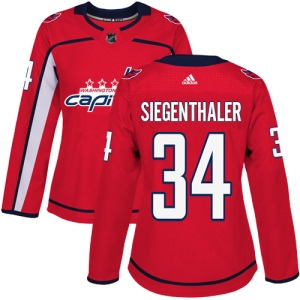 Women's Jonas Siegenthaler Washington Capitals Authentic Home Jersey - Red