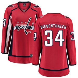 Women's Jonas Siegenthaler Washington Capitals Home Breakaway Jersey - Red