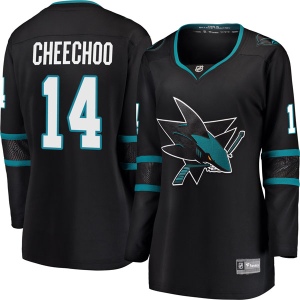 Women's Jonathan Cheechoo San Jose Sharks Breakaway Alternate Jersey - Black