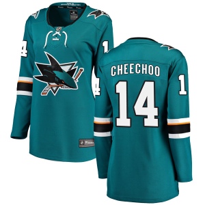 Women's Jonathan Cheechoo San Jose Sharks Breakaway Home Jersey - Teal