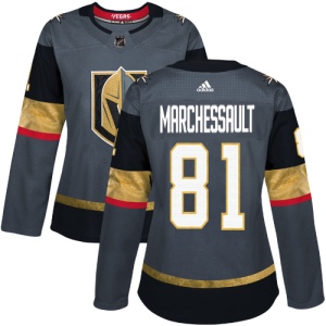 Women's Jonathan Marchessault Vegas Golden Knights Authentic Gray Home Jersey - Gold