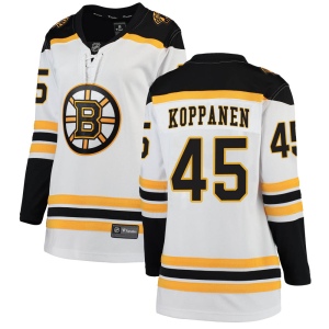 Women's Joona Koppanen Boston Bruins Breakaway Away Jersey - White