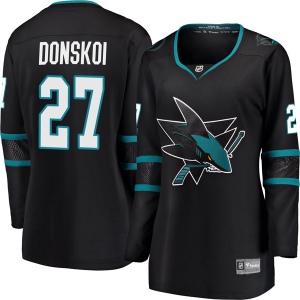 Women's Joonas Donskoi San Jose Sharks Breakaway Alternate Jersey - Black