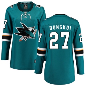 Women's Joonas Donskoi San Jose Sharks Home Breakaway Jersey - Teal