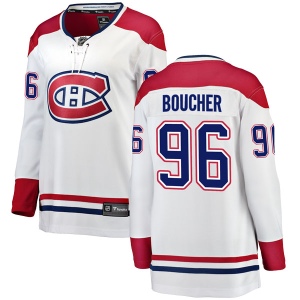 Women's Jordan Boucher Montreal Canadiens Breakaway Away Jersey - White