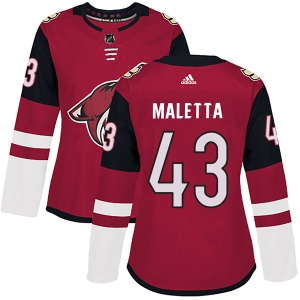 Women's Jordan Maletta Arizona Coyotes Authentic Maroon Home Jersey