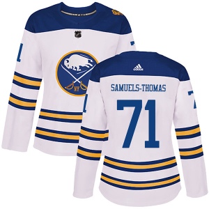 Women's Jordan Samuels-Thomas Buffalo Sabres Authentic 2018 Winter Classic Jersey - White