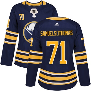 Women's Jordan Samuels-Thomas Buffalo Sabres Authentic Home Jersey - Navy